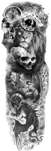 Dragon Lion - Boston Temporary Tattoos