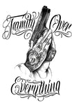 Family Over Everything - Boston Temporary Tattoos