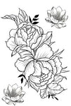 Clear Roses - Boston Temporary Tattoos