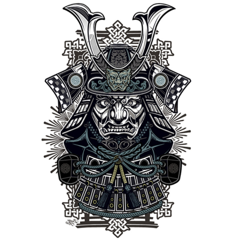 samurai mask tattoo drawings