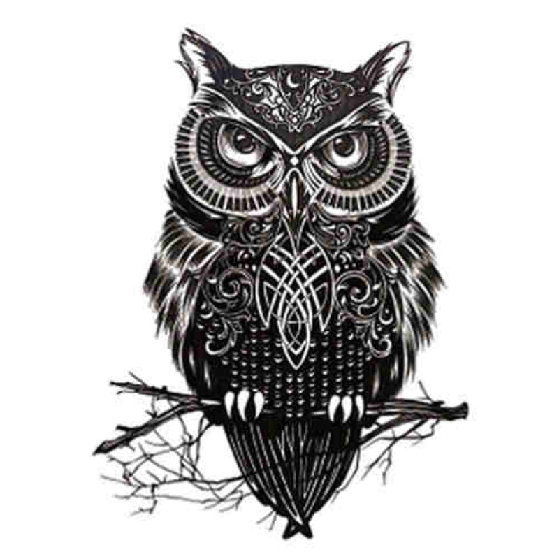 owl tribal tattoo
