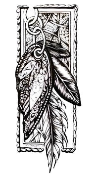 Dream Feather - Boston Temporary Tattoos