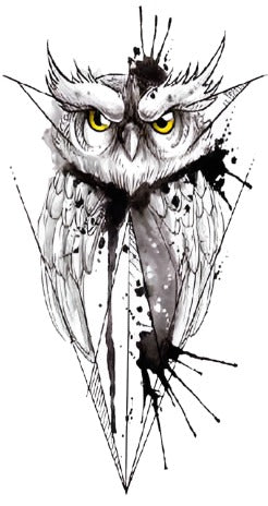 Art Owl - Boston Temporary Tattoos