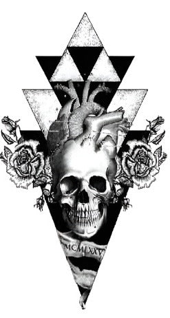 Black and White Skullz - Boston Temporary Tattoos
