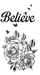 Believe - Boston Temporary Tattoos