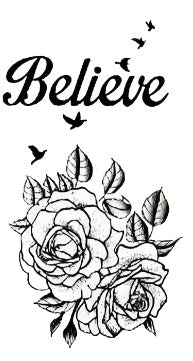 Believe - Boston Temporary Tattoos