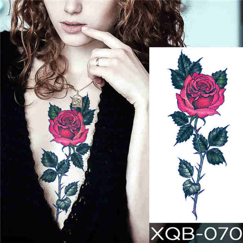 Pink Flower - Boston Temporary Tattoos