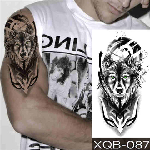 Night Wolf - Boston Temporary Tattoos
