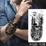 Forest Wolf - Boston Temporary Tattoos