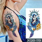 Sun Mermaid - Boston Temporary Tattoos