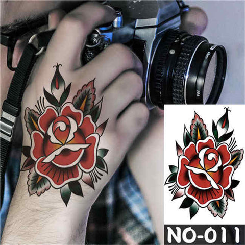 Hand Flower - Boston Temporary Tattoos