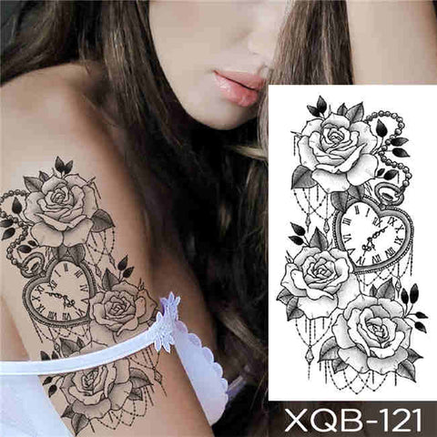 Time and Flowers - Boston Temporary Tattoos