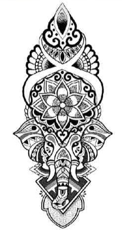 Elephant Design - Boston Temporary Tattoos