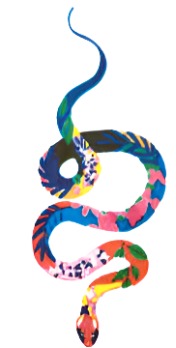 Colorful Snake - Boston Temporary Tattoos