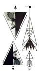 Triangular - Boston Temporary Tattoos