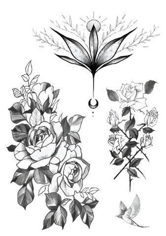 Flower - Boston Temporary Tattoos