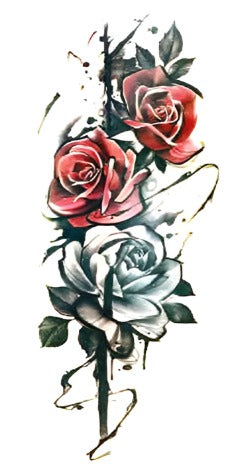 Red Roses - Boston Temporary Tattoos