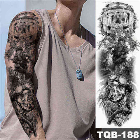 WWIII - Boston Temporary Tattoos
