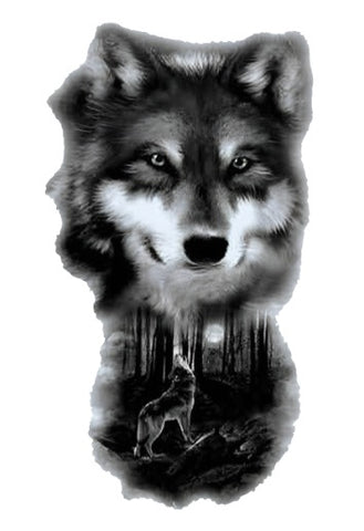 Grey Fox - Boston Temporary Tattoos