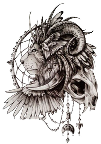 Lion Dream Catcher - Boston Temporary Tattoos