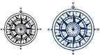 Compass - Boston Temporary Tattoos