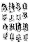 Letters - Boston Temporary Tattoos