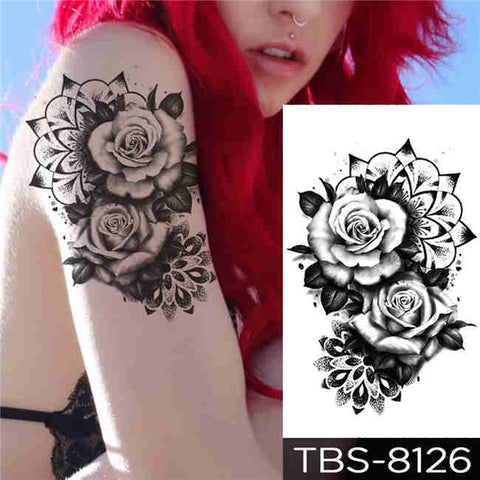 Rose Sprout - Boston Temporary Tattoos