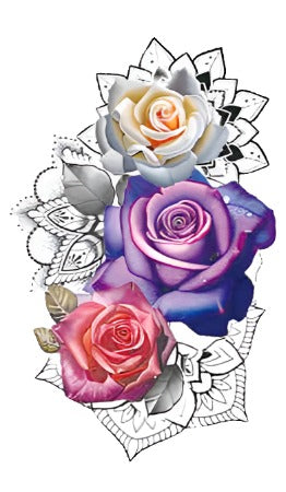 Purple Flower - Boston Temporary Tattoos