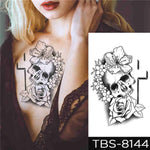 Death Cross - Boston Temporary Tattoos