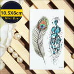 Colorful Feathers - Boston Temporary Tattoos