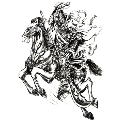 The Horseman Emperor - Boston Temporary Tattoos