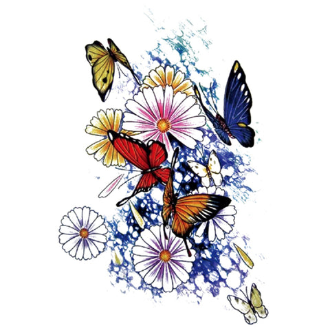 Flies and Flowers - Boston Temporary Tattoos