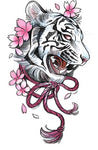Tiger Flower Flash - Boston Temporary Tattoos
