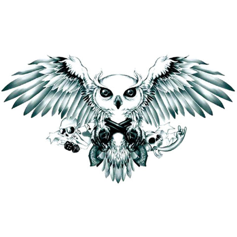 Flying Owl - Boston Temporary Tattoos