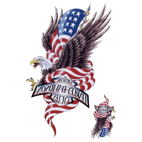 Harley Davidson - Boston Temporary Tattoos