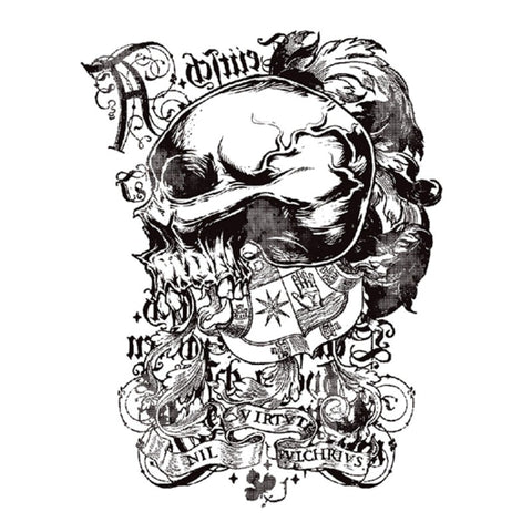 Latin Skull 2 - Boston Temporary Tattoos