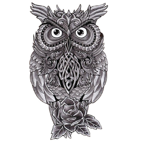Celtic Owl - Boston Temporary Tattoos