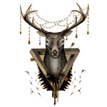 Death Reindeer - Boston Temporary Tattoos