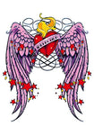 Pink Angel Wings - Boston Temporary Tattoos