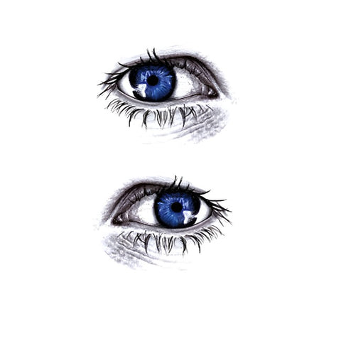 Blue Eyes - Boston Temporary Tattoos