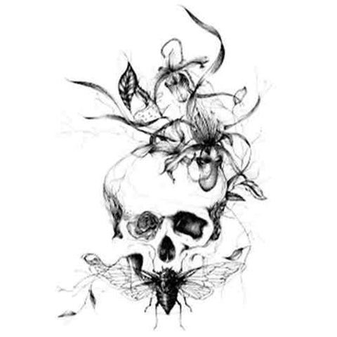 Skull Fly - Boston Temporary Tattoos
