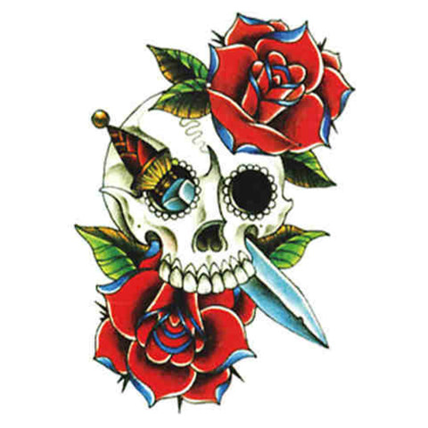 New Death Skull - Boston Temporary Tattoos