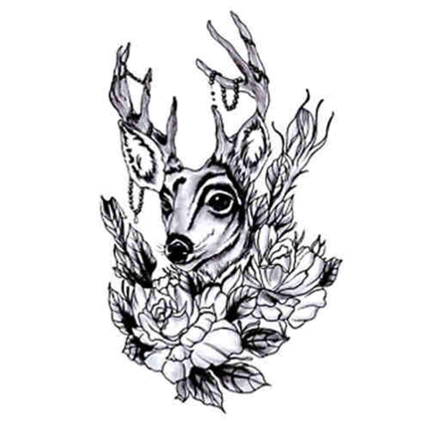 Deer & Jewel - Boston Temporary Tattoos