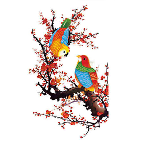 Colorful Birds - Boston Temporary Tattoos