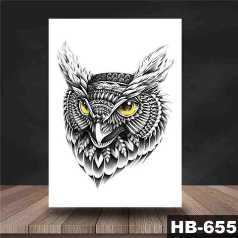 Night Owl - Boston Temporary Tattoos