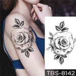 Clear Rose - Boston Temporary Tattoos
