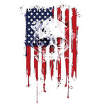 American Flag with Skull - Boston Temporary Tattoos