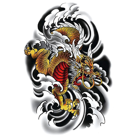 Asian Dragon - Boston Temporary Tattoos