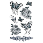 Rose Butterfly - Boston Temporary Tattoos