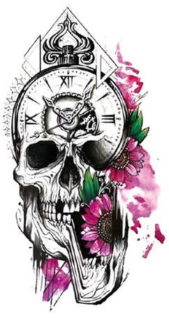 Death Skull - Boston Temporary Tattoos